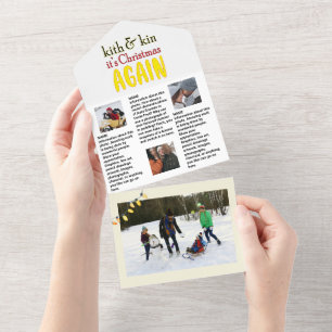 Neuigkeiten 🎄 Weihnachts-Foto All In One Einladung