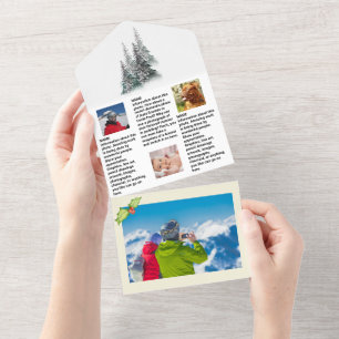 Neuigkeiten 🎄 Weihnachts-Foto All In One Einladung