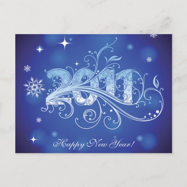 Neujahr 2011 Postkarte (Vorderseite)