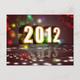 Neujahr 2012 feiertagspostkarte