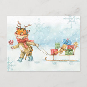 Neujahr 2022 Postkarte