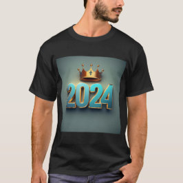 Neujahr 2024 Feier - Happy 2024 Design T-Shirt