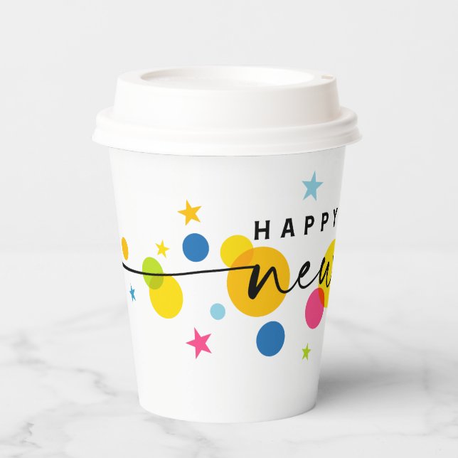 Neujahr 2024 pappbecher (Vorderseite)