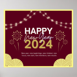 Neujahr 2024 poster