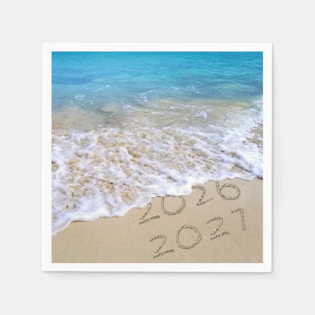 Neujahr 2025 Beach Sand Serviette (Vorderseite)