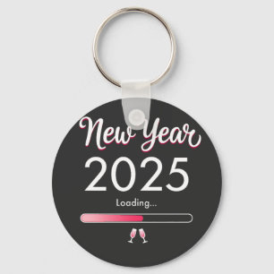 Neujahr 2025 Glückliche Weihnachtsfeiertage Schlüsselanhänger