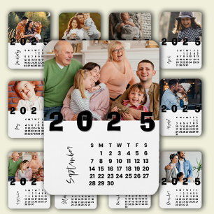 Neujahr 2025 Kalender September Foto der Familie Magnet