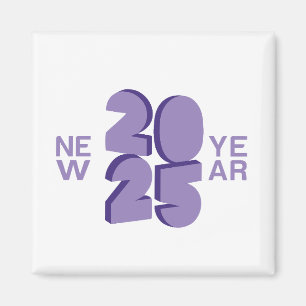 Neujahr 2025 magnet