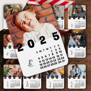 Neujahr 2025 Mai Foto der Kalenderfamilie Magnet