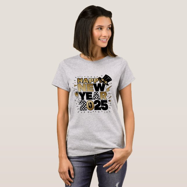 Neujahr 2025 T-Shirt (Vorne ganz)