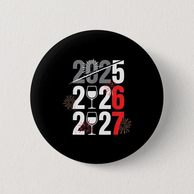 Neujahr 2026 67 Meme Sechs Sieben Gen Z Alpha Slan Button (Vorderseite)