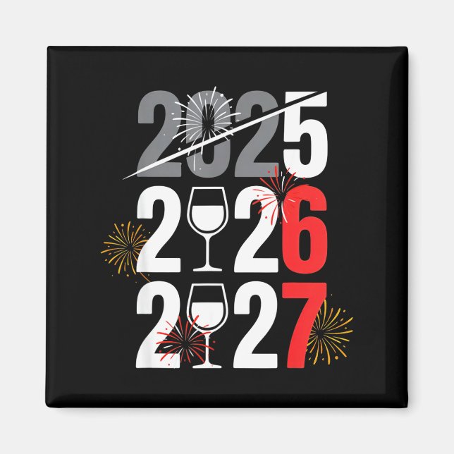 Neujahr 2026 67 Meme Six Seven Gen Z Alpha Slang  Magnet (Vorne)
