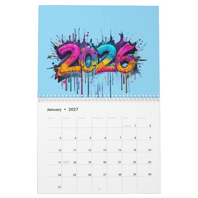 Neujahr 2026 Kalender - Perfect 2026 Holiday Gift (Jan 2027)