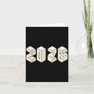 Neujahr 2026 Minimalistischer Streetwear Cool Casu Karte
