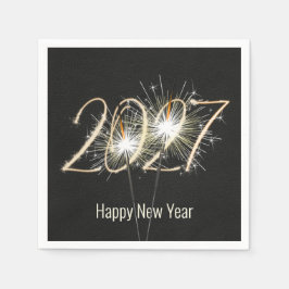 Neujahr 2026 Party Sparklers Napkins Serviette