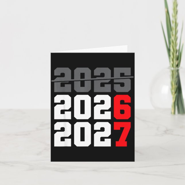 Neujahr 2026 Shirts 67 Six Seven Meme Gen Alpha S Karte (Vorderseite)