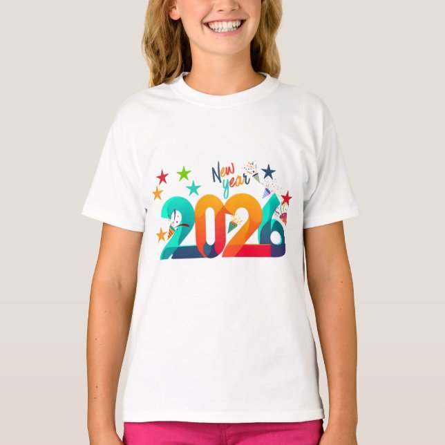 Neujahr 2026 T-Shirt (Vorderseite)