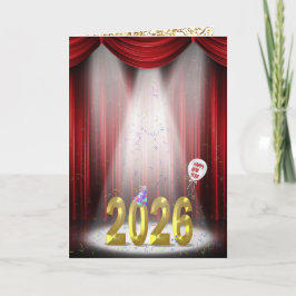 Neujahr 2026 zur Bühne im Rampenlicht Karte