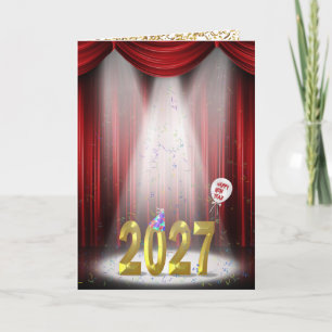 Neujahr 2026 zur Bühne im Rampenlicht Karte