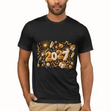 Neujahr 2027 Goldene Feier