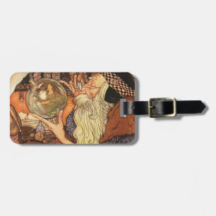 Neujahr Antike Vaterzeit Gepäckanhänger