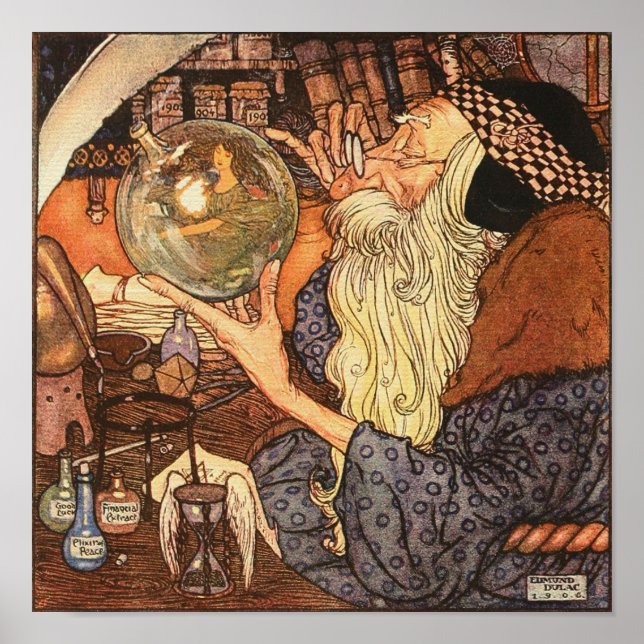 Neujahr Antike Vaterzeit Poster (Vorne)