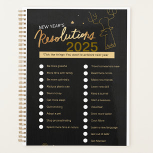 Neujahr Auflösungsplaner SpiralNotebook Planer