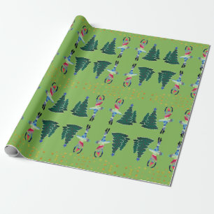 Neujahr Ballerina Matte Wrapping Paper Geschenkpapier