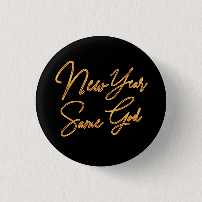 Neujahr Button (Vorderseite)