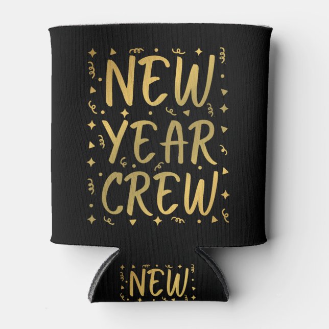 Neujahr-Crew Dosenkühler (Vorderseite)