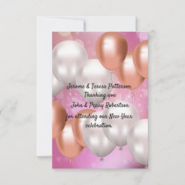 Neujahr danke Karte.