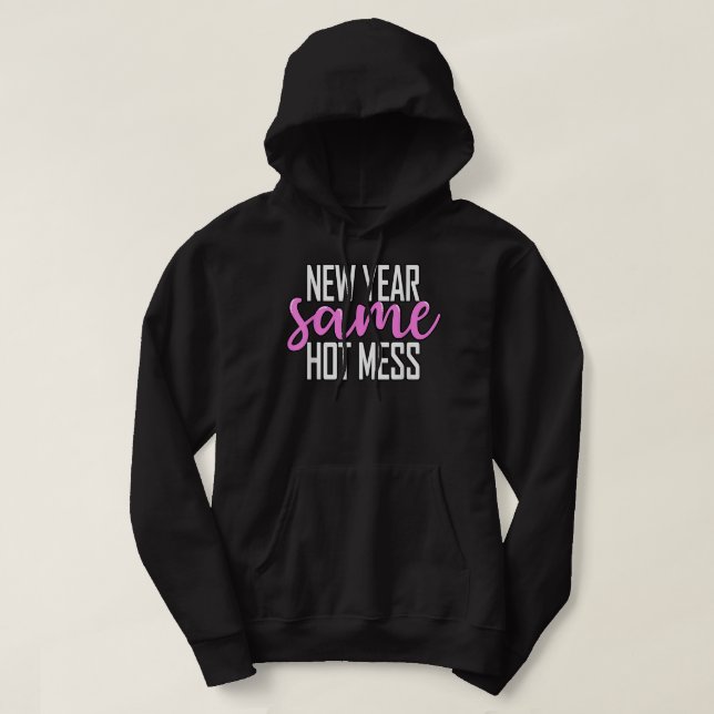 Neujahr: Der selbe komische Silvester 2023 Hoodie (Design vorne)