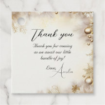 Neujahr Design Gold Elegant Baby Shower