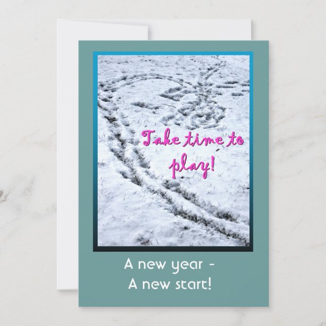 Neujahr Einladung (Vorderseite)