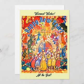 Neujahr Feiertagskarte