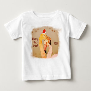 Neujahr Flamingo Birds - Shirt