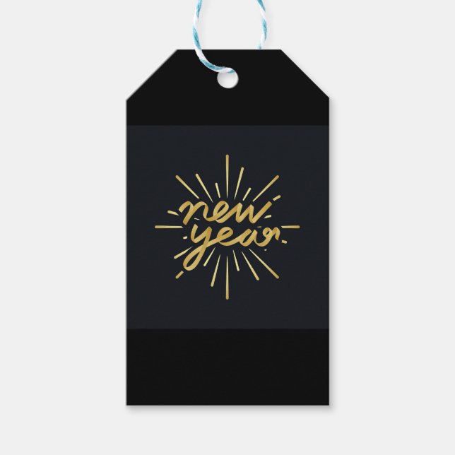 Neujahr Geschenkanhänger (Vorderseite)