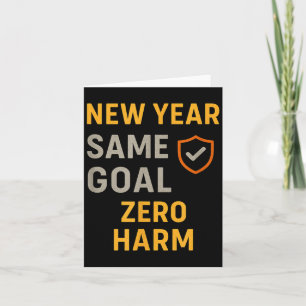 Neujahr Gleiches Ziel Zero Kunstwerk Karte