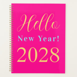 Neujahr heiß rosa Stilvoll Planer