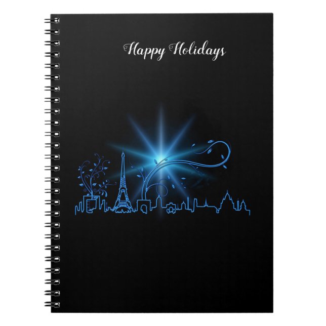 Neujahr in Paris Notizblock (Vorderseite)