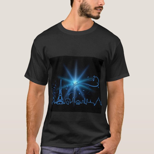 Neujahr in Paris T-Shirt (Vorderseite)