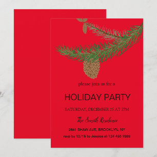 Neujahr ist der Kiefernbaum eine Säugetiereinladun Einladung