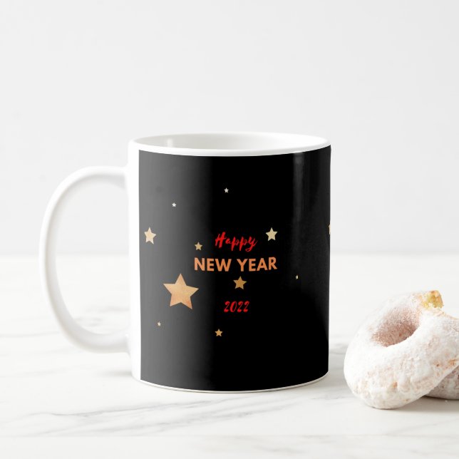 Neujahr Kaffeetasse (Mit Donut)