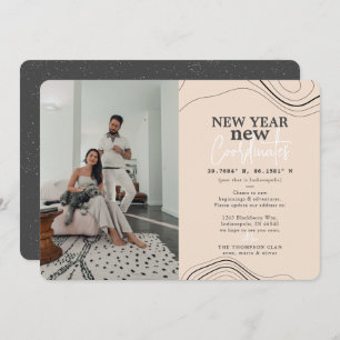 Neujahr koordiniert Ankündigung zur Bewegung von P