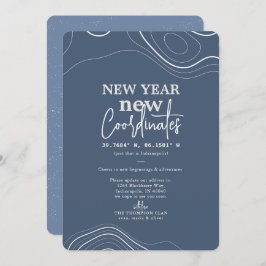 Neujahr koordiniert Ankündigung zur Blaubewegung