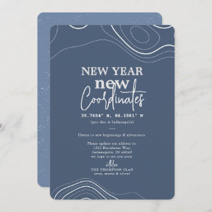 Neujahr koordiniert Ankündigung zur Blaubewegung