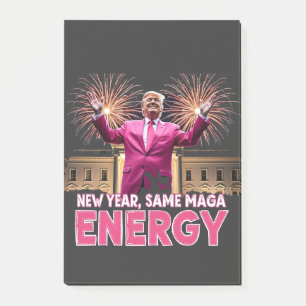Neujahr MAGA Energy Trump Einweihung Post-it Klebezettel