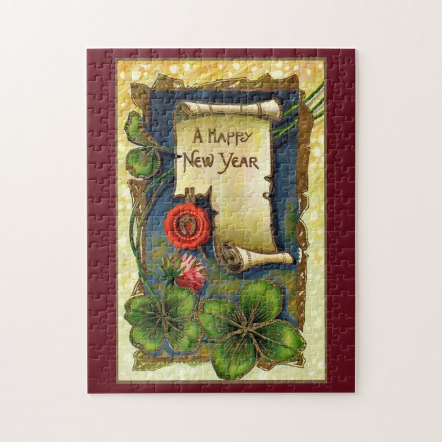 Neujahr mit Closed Puzzle (Vertikal)