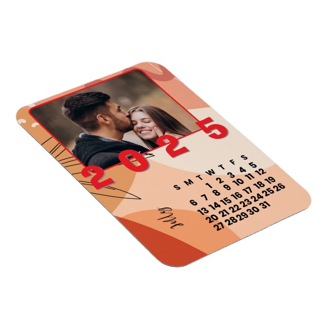 Neujahr Monat Juli 2025 Foto der Kalenderfamilie Magnet (Rechte Seite)