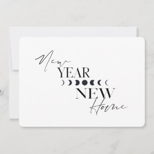 Neujahr Neuer Zuhause Feiertag Feiertagskarte